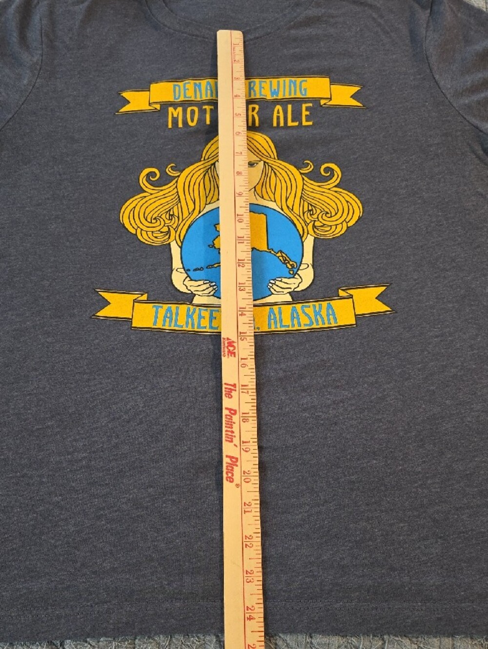 Mother Ale Short-Sleeve Tee - Navy with Yellow Graphic - Picture 5 of 7